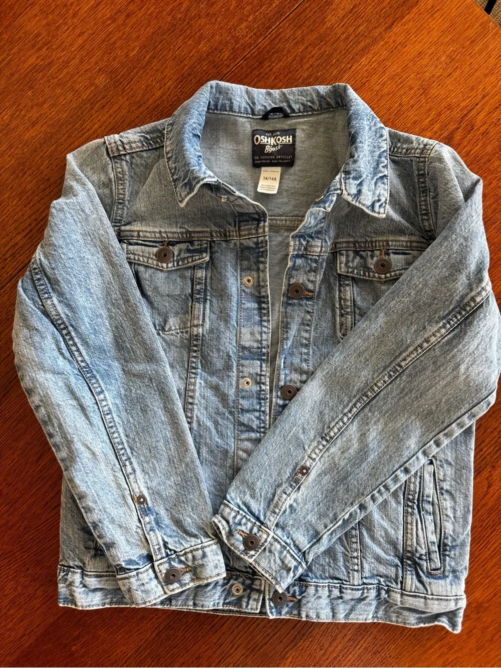 OshKosh B'gosh Light Wash Denim Jacket - Kids